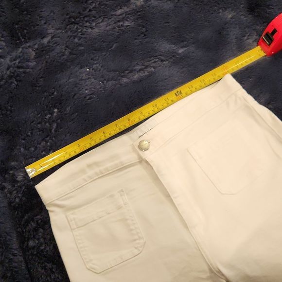 White Current/Elliott ultra high waist kick jeans with patch pockets size 29! - Picture 11 of 14